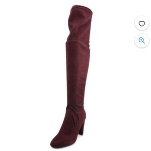 Charles David Burgundy over-the-knee boot